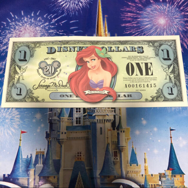 Disney(ディズニー)のディズニーダラー　海外 エンタメ/ホビーのおもちゃ/ぬいぐるみ(キャラクターグッズ)の商品写真