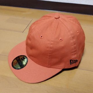 ニューエラー(NEW ERA)の☆ニューエラキャップ🧢☆　NEW ERA　オレンジ　58.7cm(キャップ)