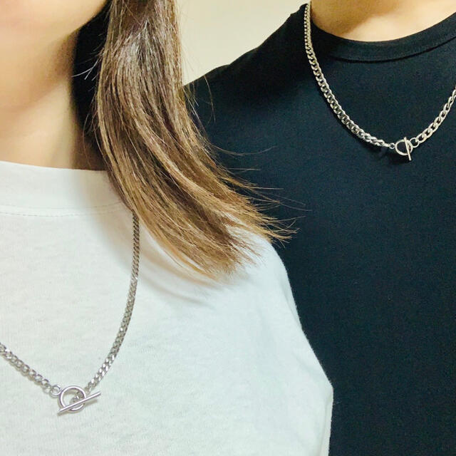 マンテルチェーンネックレス 喜平7mm シルバー メンズレディース ペア