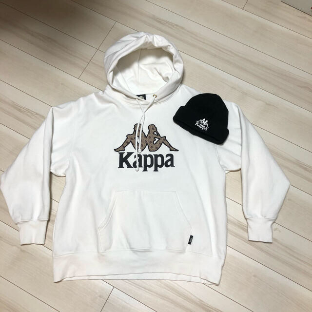 【L】Kappa×Gu ビッグスウェットプルパーカ