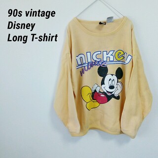 ミッキーマウス(ミッキーマウス)の90s vintage Disney ディズニー ミッキー ロンＴ 長袖Ｔシャツ(Tシャツ(長袖/七分))