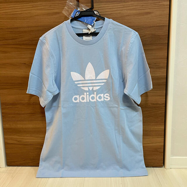 Adidas 新品 アディダスオリジナルス 水色 Tシャツの通販 By ヒーロー S Shop アディダスならラクマ