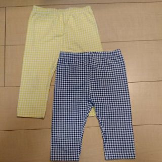 ユニクロ(UNIQLO)のユニクロ 7分丈 レギンス 100cm 2枚セット(パンツ/スパッツ)