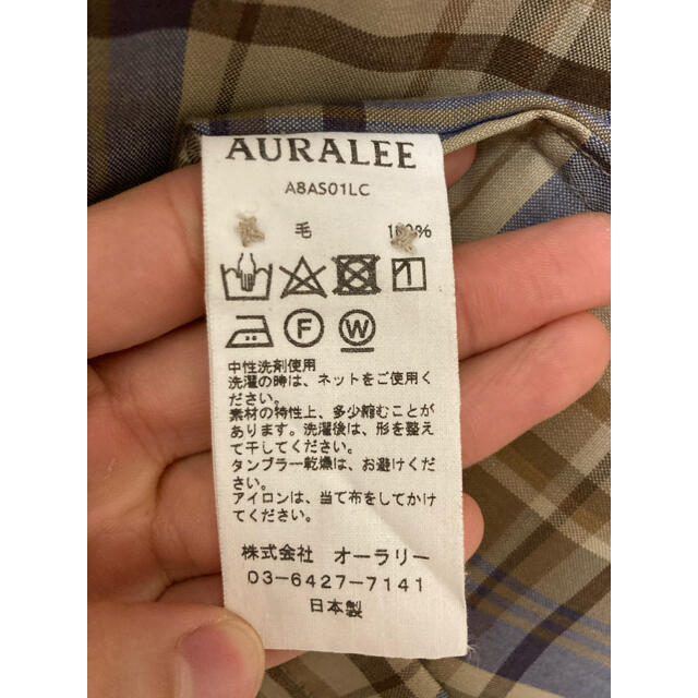 SUPER LIGHT WOOL CHECK SHIRTS オーラリー メンズのトップス(シャツ)の商品写真