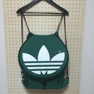 アディダス(adidas)の美品 adidas ジムサック グリーン 日本製(リュック/バックパック)