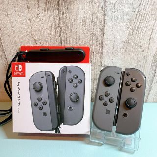 美品 人気カラー 廃盤グレー Switch 左右 ジョイコンJoy-Con