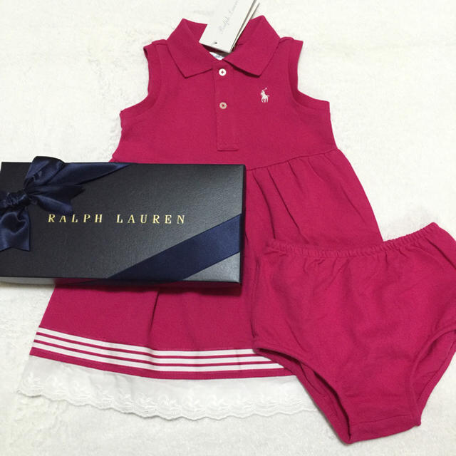 Ralph Lauren(ラルフローレン)のSALE♡定価8,208円♡新品✨ビビッドピンク ワンピース 24M/90 キッズ/ベビー/マタニティのキッズ服女の子用(90cm~)(ワンピース)の商品写真