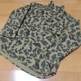 値下げ中❗【古着】迷彩ウール素材👕(ニット/セーター)