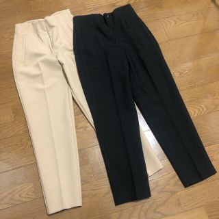 ザラ(ZARA)の新品　ZARA ハイウエストパンツ　2点セット(クロップドパンツ)