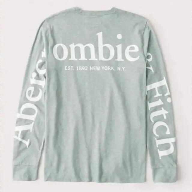 Abercrombie&Fitch(アバクロンビーアンドフィッチ)の《新品》　タイムセール　アバクロ　ビックバックロゴ　ロングTシャツ　g メンズのトップス(Tシャツ/カットソー(七分/長袖))の商品写真