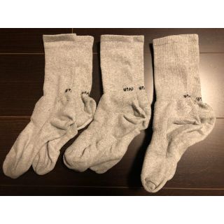 ダブルタップス(W)taps)のWTAPS SKIVVIES. SOX GRAY 3足(ソックス)