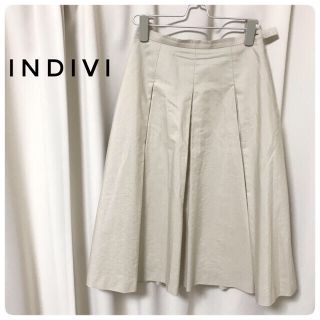 インディヴィ(INDIVI)のINDIVI フレアスカート(ひざ丈スカート)