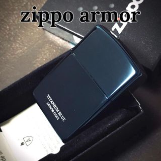 ジッポー(ZIPPO)のzippo armor UNMiX ブルーチタン 162(タバコグッズ)