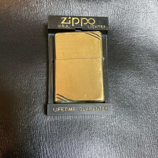 ZIPPO(ジッポー)の真鍮製　ライン入りZippo  メンズのファッション小物(タバコグッズ)の商品写真