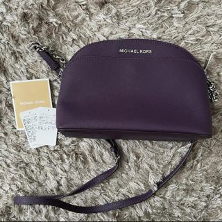 マイケルコース(Michael Kors)のマイケルコース　パープル×シルバーミニショルダーバッグ(ショルダーバッグ)