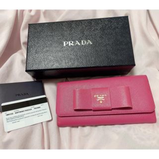 プラダ(PRADA)のPRADA リボン長財布(長財布)