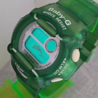 ベビージー(Baby-G)のBaby-G 370 イルクジ カスタム染色グリーン💚(腕時計)