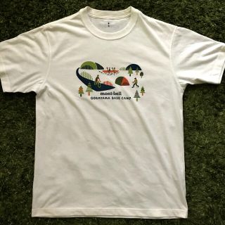 モンベル(mont bell)のmontbell Tシャツ 白♪ 美品(Tシャツ/カットソー(半袖/袖なし))