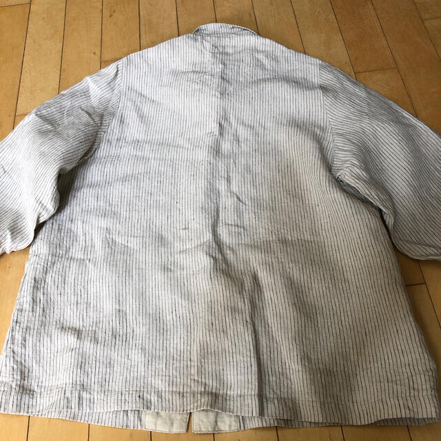 nest Robe(ネストローブ)のcheerリネンストライプジャケット レディースのジャケット/アウター(テーラードジャケット)の商品写真