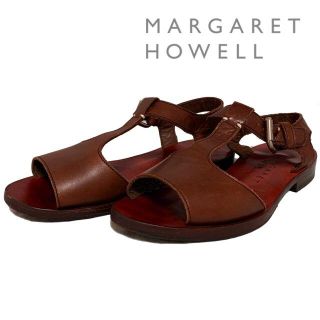 靴/シューズマーガレット ハウエル／MARGARET HOWELL サンダル シューズ 靴 レディース 女性 女性用レザー 革 本革 ブラック 黒  578-0170605 ANKLE STRAP SANDAL アンクルストラップ