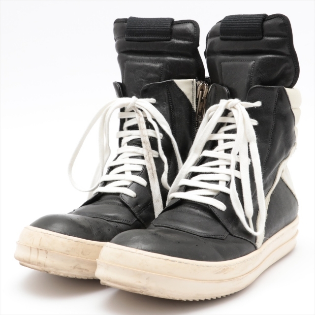 Rick Owens - リックオウエンス ジオバスケット レザー 42 ブラック