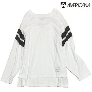 アメリカーナ(AMERICANA)の20SS アメリカーナ 丸胴ラフィー ワイドスリーブ フットボール Tシャツ(Tシャツ(長袖/七分))