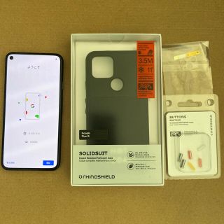 グーグルピクセル(Google Pixel)の（デパス様専用）Google pixel5 5G SIMフリー＋ケースなど(スマートフォン本体)