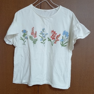 エヘカソポ(ehka sopo)のehka sopo  刺繍がステキＴシャツ（２２２）(Tシャツ(半袖/袖なし))