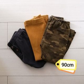 ユニクロ(UNIQLO)のUNIQLOレギンス 10部丈 3枚セット 90cm(パンツ/スパッツ)