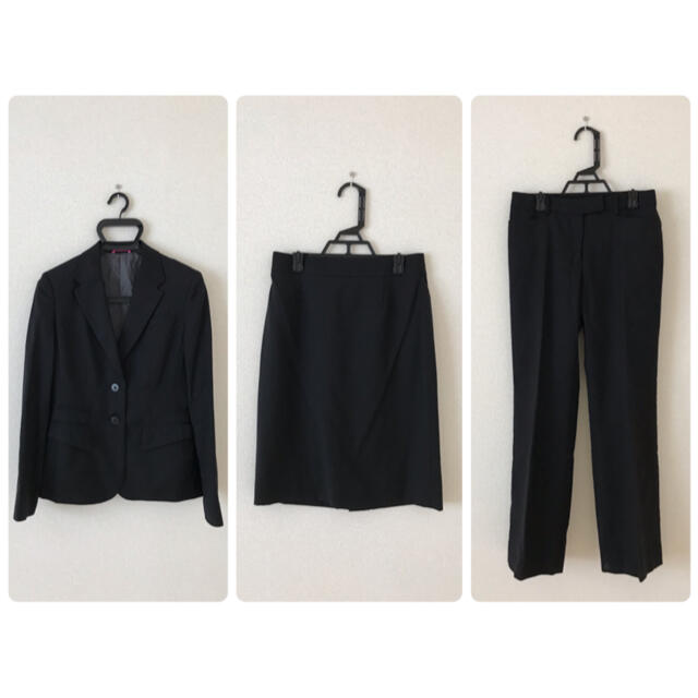 洋服の青山 スーツ3点セット(ジャケット+スカート+パンツ)
