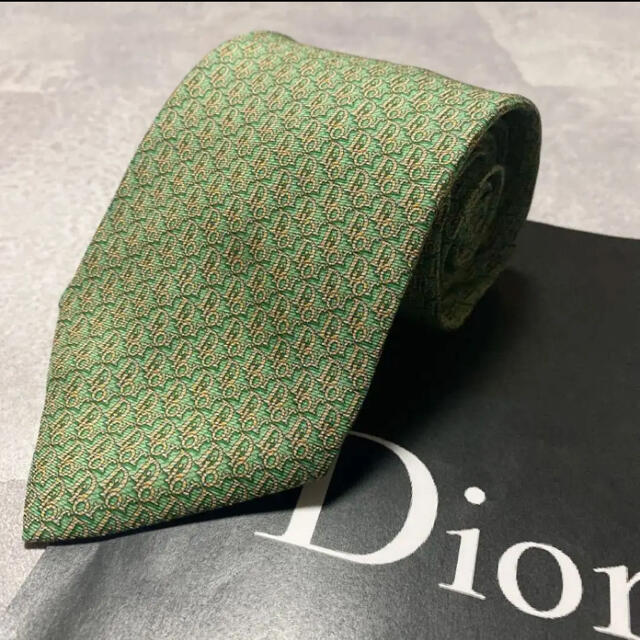 Christian Dior(クリスチャンディオール)の【美品】Christian Dior ネクタイ 高級シルクトロッター柄 メンズのファッション小物(ネクタイ)の商品写真