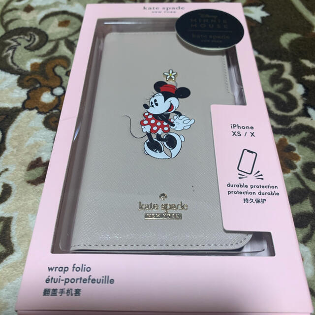 スマホアクセサリーKate Spade ♠︎ミニーマウス★iPhoneX.XS用ケース