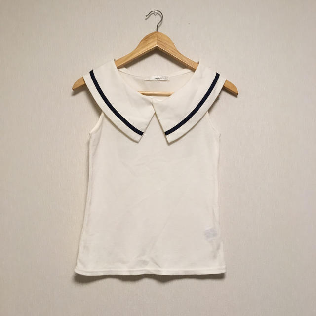 mysty woman(ミスティウーマン)のsailor collar tops レディースのトップス(シャツ/ブラウス(半袖/袖なし))の商品写真