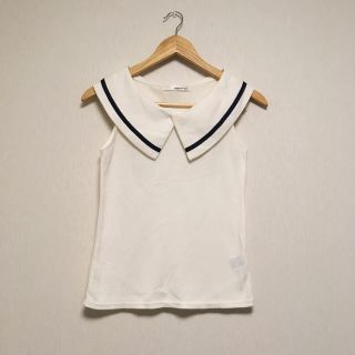 ミスティウーマン(mysty woman)のsailor collar tops(シャツ/ブラウス(半袖/袖なし))