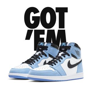 ナイキ(NIKE)のNIKE AIR JORDAN 1 UNIVERSITY BLUE 27㎝(スニーカー)