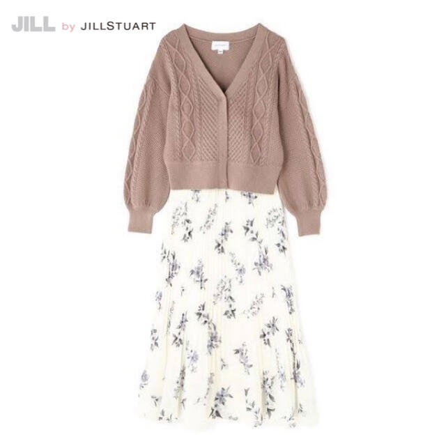 JILL by JILLSTUART ケーブルカーデセットワンピース