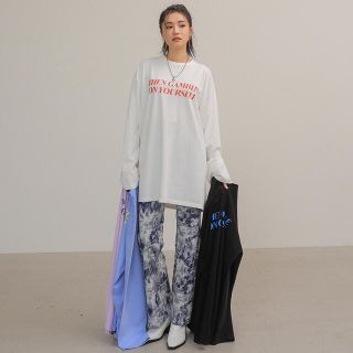 スタイルナンダ(STYLENANDA)のスタイルナンダ　レタードオーバーサイズ　長袖　Tシャツ(Tシャツ/カットソー(七分/長袖))