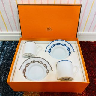 エルメス(HERMES)のエルメス カップ＆ソーサー シェーヌダンクル(食器)
