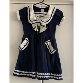 アクシーズファム(axes femme)のaxes kids セーラーワンピース 120cm(ワンピース)