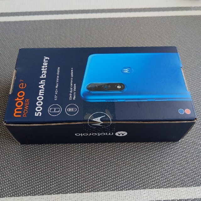 新品未開封 Motorola moto e7 Power ブルー