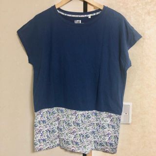 ユニクロ(UNIQLO)のLIBERTY LONDON for UNIQLO UT Tシャツ　L(Tシャツ(半袖/袖なし))