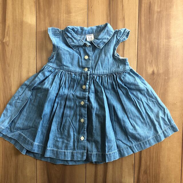 babyGAP(ベビーギャップ)のGAP ギャップ　シャツ　ワンピース　女の子　70 キッズ/ベビー/マタニティのベビー服(~85cm)(ワンピース)の商品写真