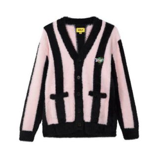 STRIPED MOHAIR CARDIGAN by GOLF WANG(カーディガン)