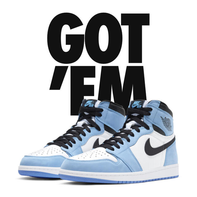 NIKE AIR JORDAN1  University blue 27.5cm