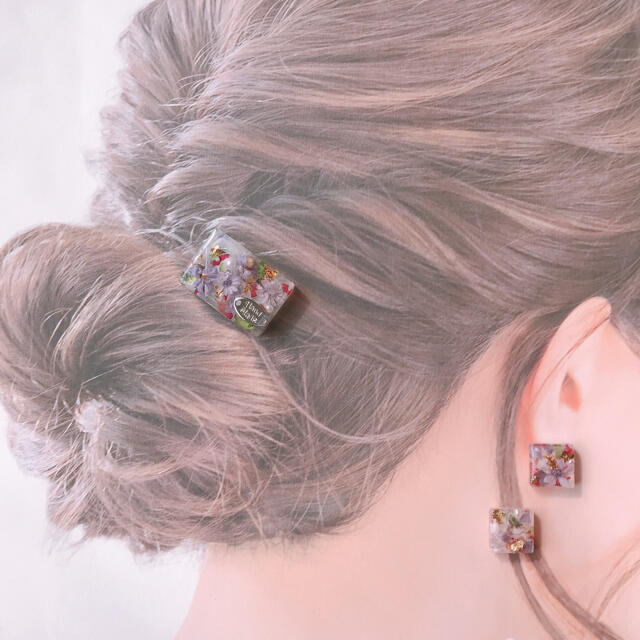 kc様専用　イヤリング ハンドメイドのアクセサリー(ヘアアクセサリー)の商品写真