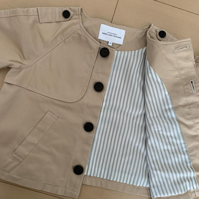 UNITED ARROWS green label relaxing(ユナイテッドアローズグリーンレーベルリラクシング)のUNITEDARROWS 105cm トレンチコート キッズ/ベビー/マタニティのキッズ服女の子用(90cm~)(コート)の商品写真