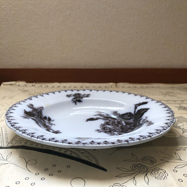 フランス アンティーク サルグミンヌ u&c flore スーププレート フランス アンティーク サルグミンヌ u&c flore スーププレート