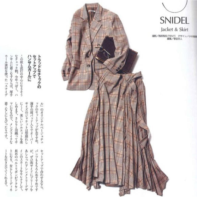 スナイデルsnidelオーバーサイズジャケットF&プリーツスカート02点セット 1