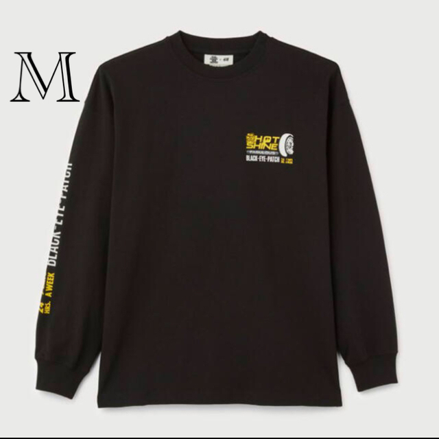 H&M - BlackEyePatch x H&M 長袖 Tシャツ M ブラック ロンTの通販 by 