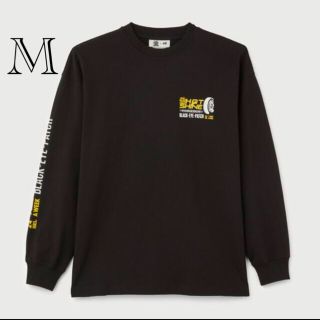 エイチアンドエム(H&M)のBlackEyePatch x H&M　長袖　Tシャツ　M　ブラック　ロンT(Tシャツ/カットソー(七分/長袖))